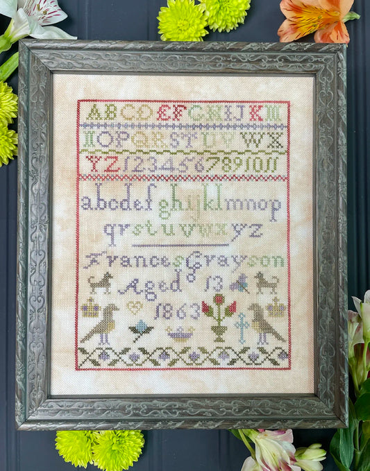 PREORDER Frances Grayson 1863 Cross Stitch Pattern by The Proper Stitcher