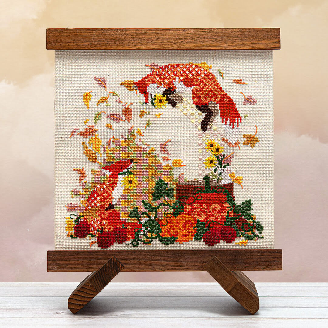 Frolicking Foxes Cross Stitch Pattern by Counting Puddles