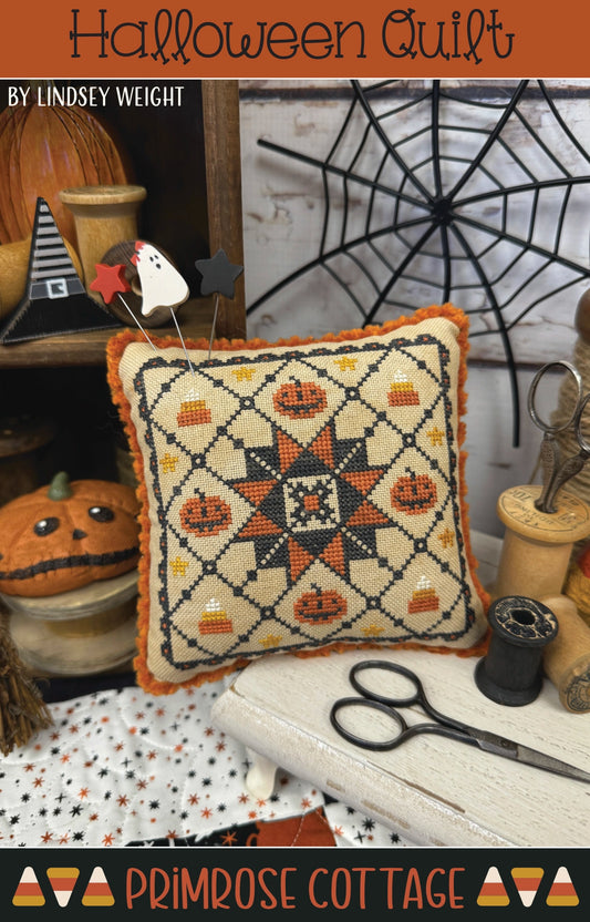 Halloween Quilt Primrose Cottage Cross Stitch Pattern