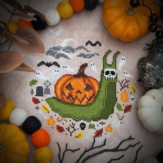 Halloween Snail by The Stitch Crypt Cross Stitch Pattern