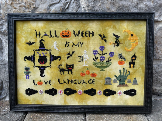 Halloween is My Love Language by Rebel Stitcher Cross Stitch Pattern