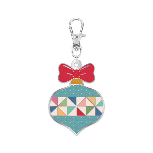 Lori Holt Enamel Happy Charm Ornament