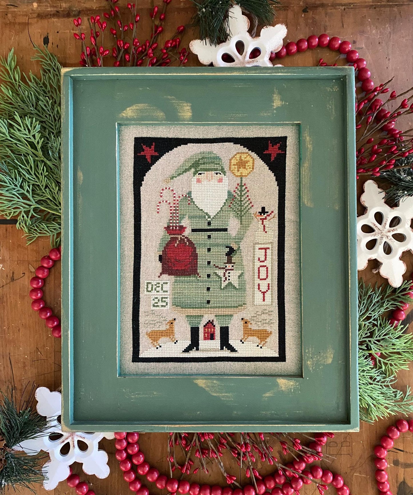 Hello Santa by Teresa Kogut Book of 7 Cross Stitch Designs