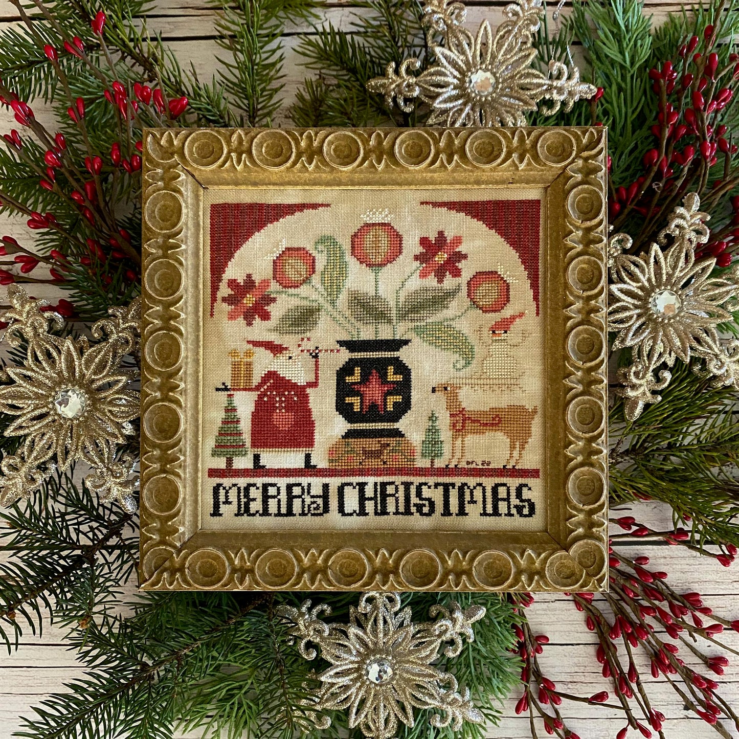 Hello Santa by Teresa Kogut Book of 7 Cross Stitch Designs