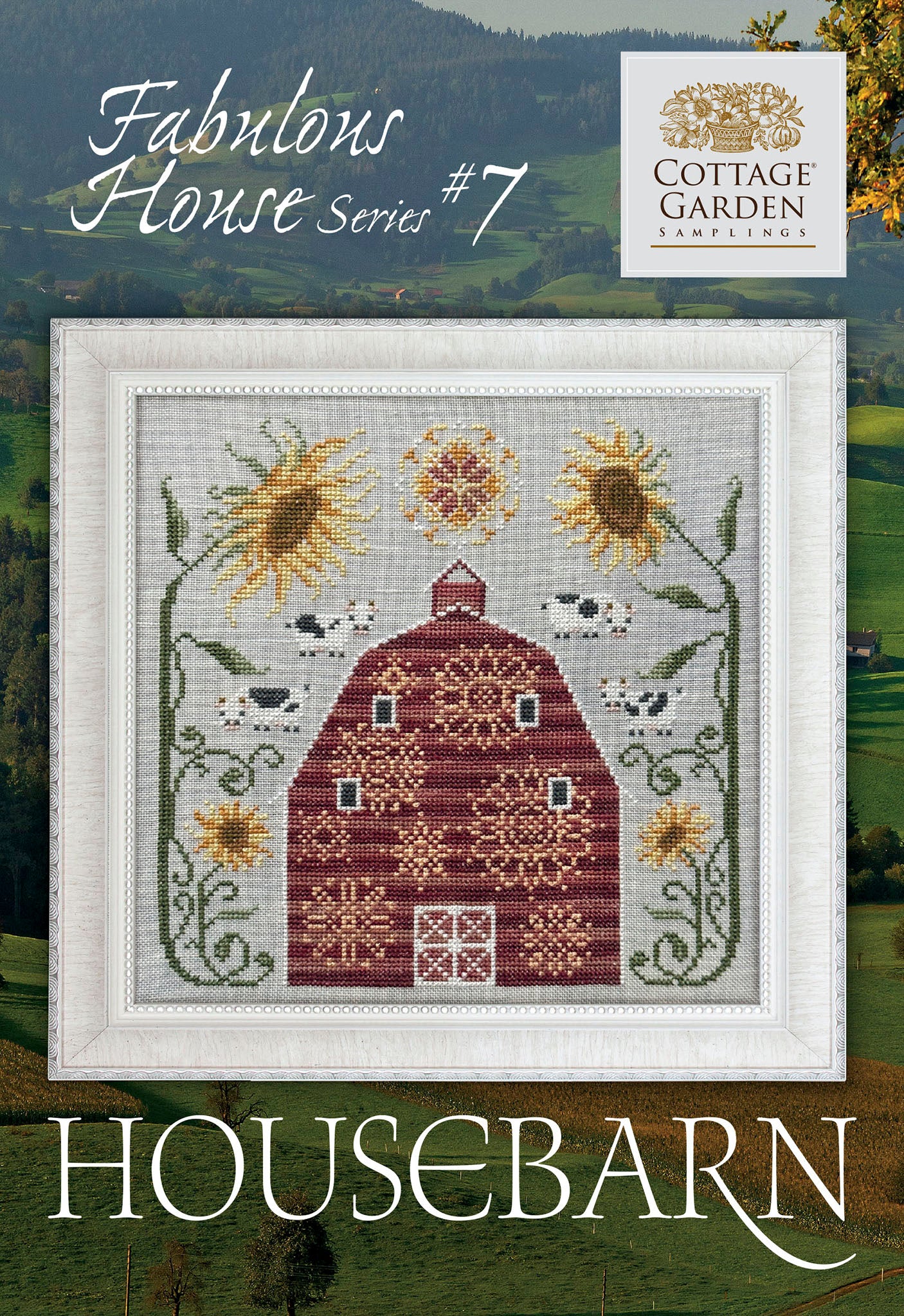 Fabulous House #7 House Barn by Cottage Garden Samplings Cross Stitch Pattern