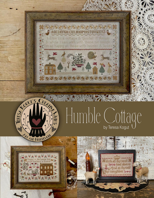 PREORDER Humble Cottage Booklet of Cross Stitch Patterns by Teresa Kogut Nashville Market