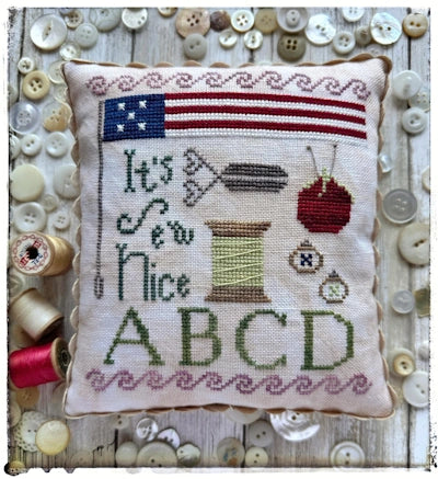 PREORDER It's Sew Nice cross stitch pattern by Lucy Beam Nashville Market