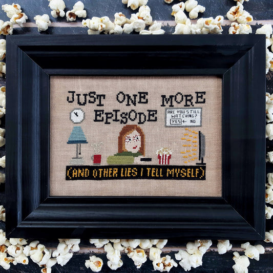 Just One More Episode Cross Stitch Pattern by Puntini Puntini