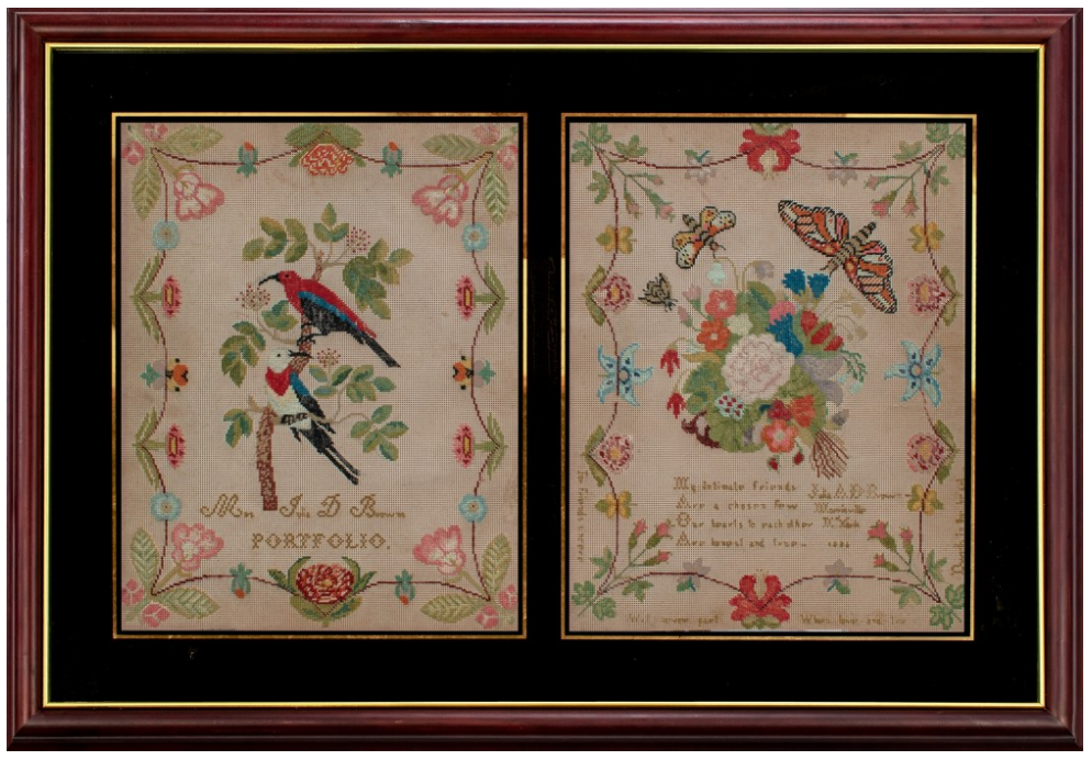 PREORDER Mrs. Julia D. Brown's Portfolio Cross Stitch Pattern by Needlework Press Nashville Market