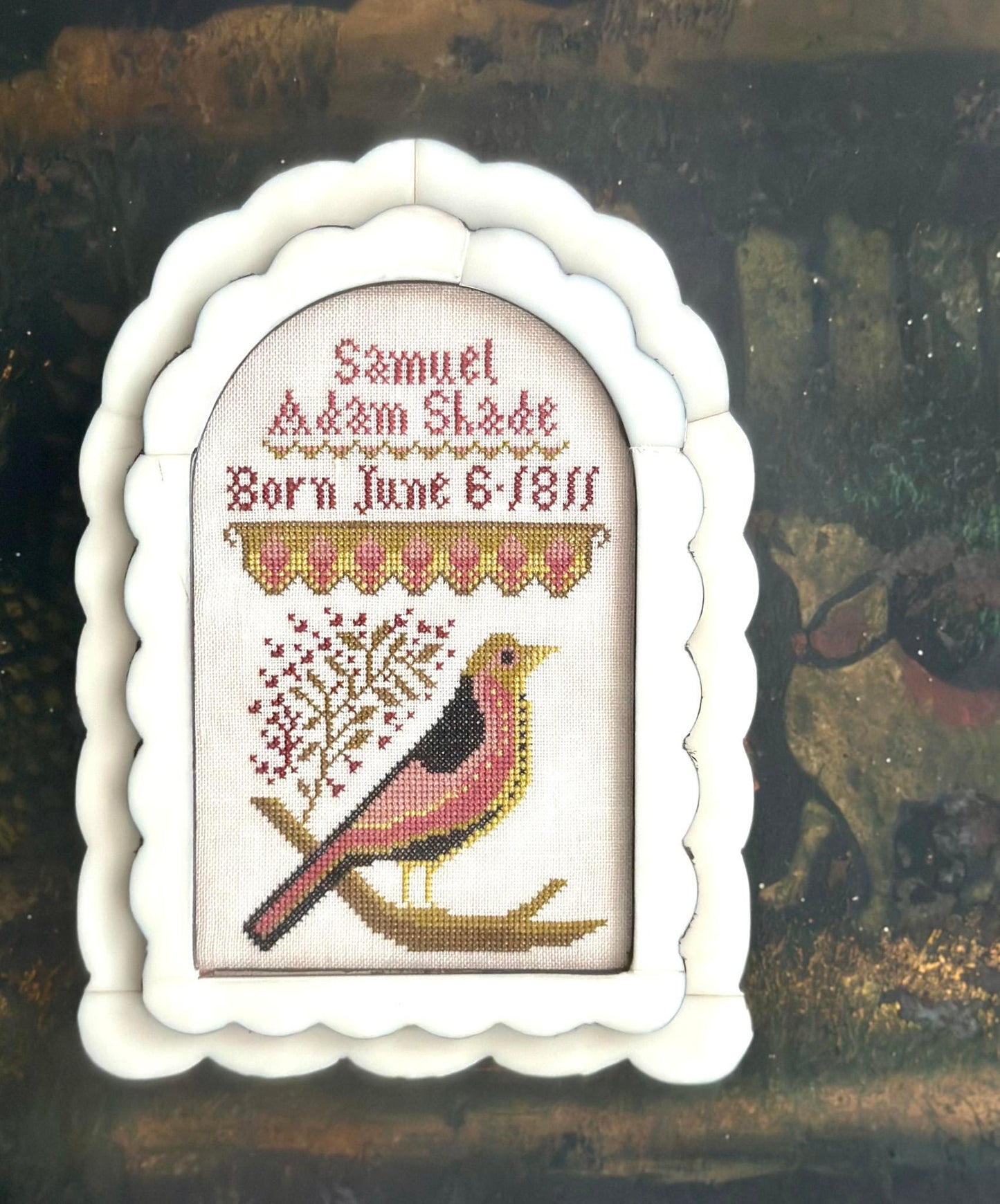 PREORDER Birth Samplers Kathy Barrick Cross Stitch Pattern Nashville Market