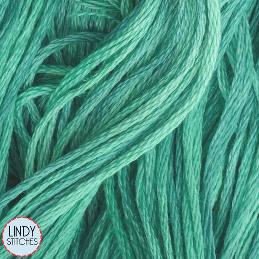 Lagoon Weeks Dye Works Floss Hand Dyed Cotton Skein 2141