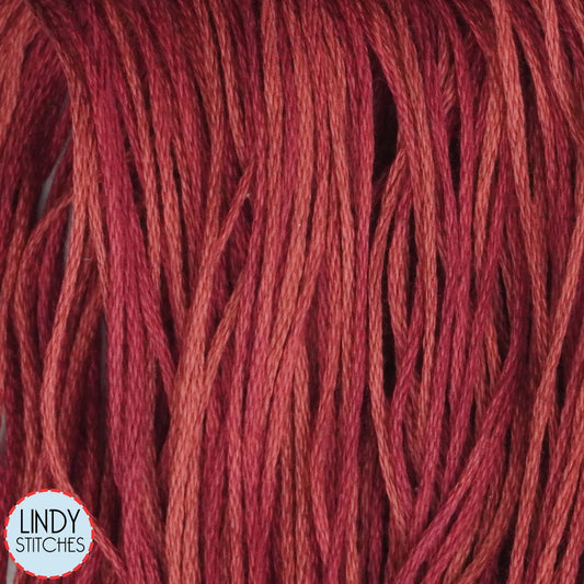 Lancaster Red Weeks Dye Works Floss Hand Dyed Cotton Skein 1333