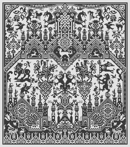 PREORDER The Land of Cockayne Cross Stitch Pattern by Long Dog Samplers