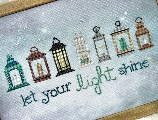 Lantern Lights Cross Stitch Pattern by Sweet Wing Studio