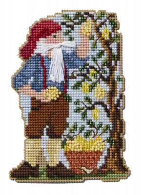 Lemon Grove Santa Mediterranean Mill Hill Ornament Kit with Beads 2024