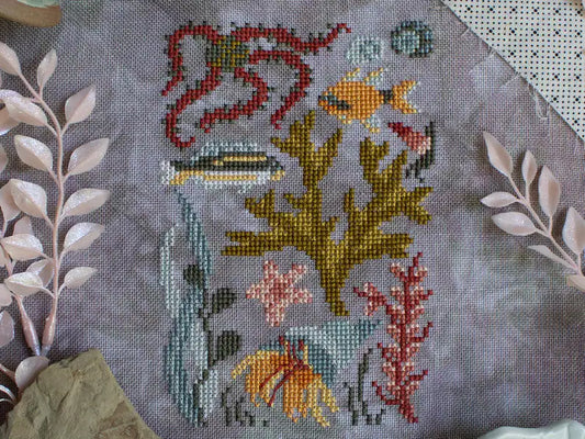 Low Tide Nature Walk by Sprouting Lupine Cross Stitch Pattern