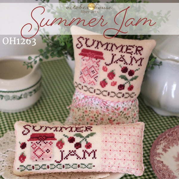 Summer Jam Cross Stitch Pattern by October House Physical Copy