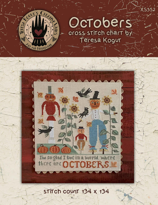 Octobers Teresa Kogut Cross Stitch Pattern