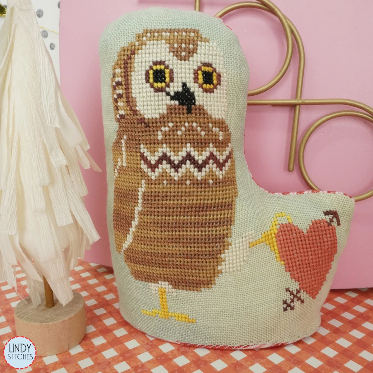 Owl Give You Advice Cross Stitch Pattern by Lindy Stitches 2 Versions