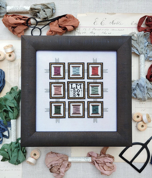 Patchwork Spools Cross Stitch Pattern by Hello from Liz Mathews