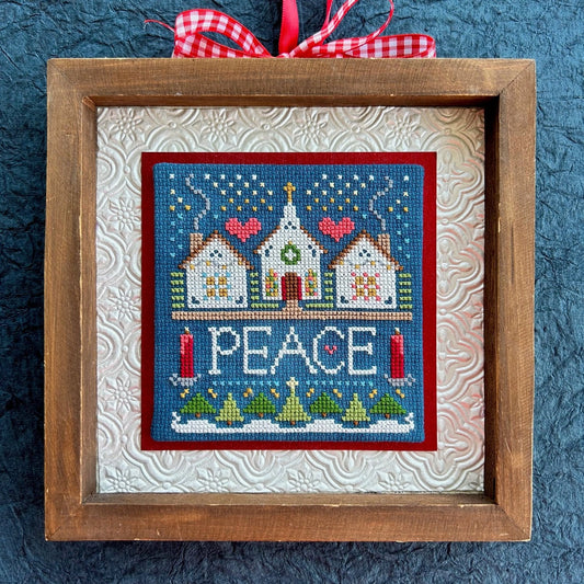 Peace in the Village Cross Stitch Pattern by Sweet Wing Studio