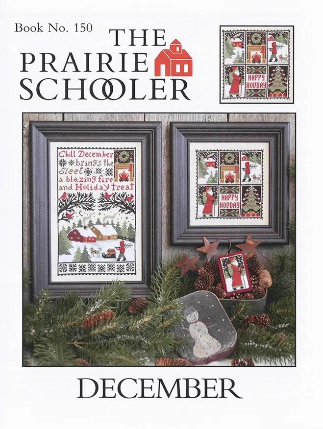 December The Prairie Schooler Cross Stitch Pattern #150 Physical Copy ...