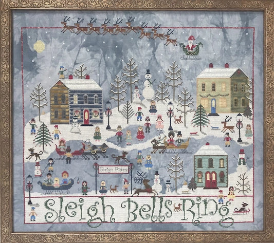 Sleigh Ride Cross Stitch Pattern Praiseworthy Stitches Physical Copy