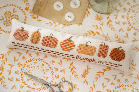 Pumpkin Row Cross Stitch Pattern by October House Fiber Arts