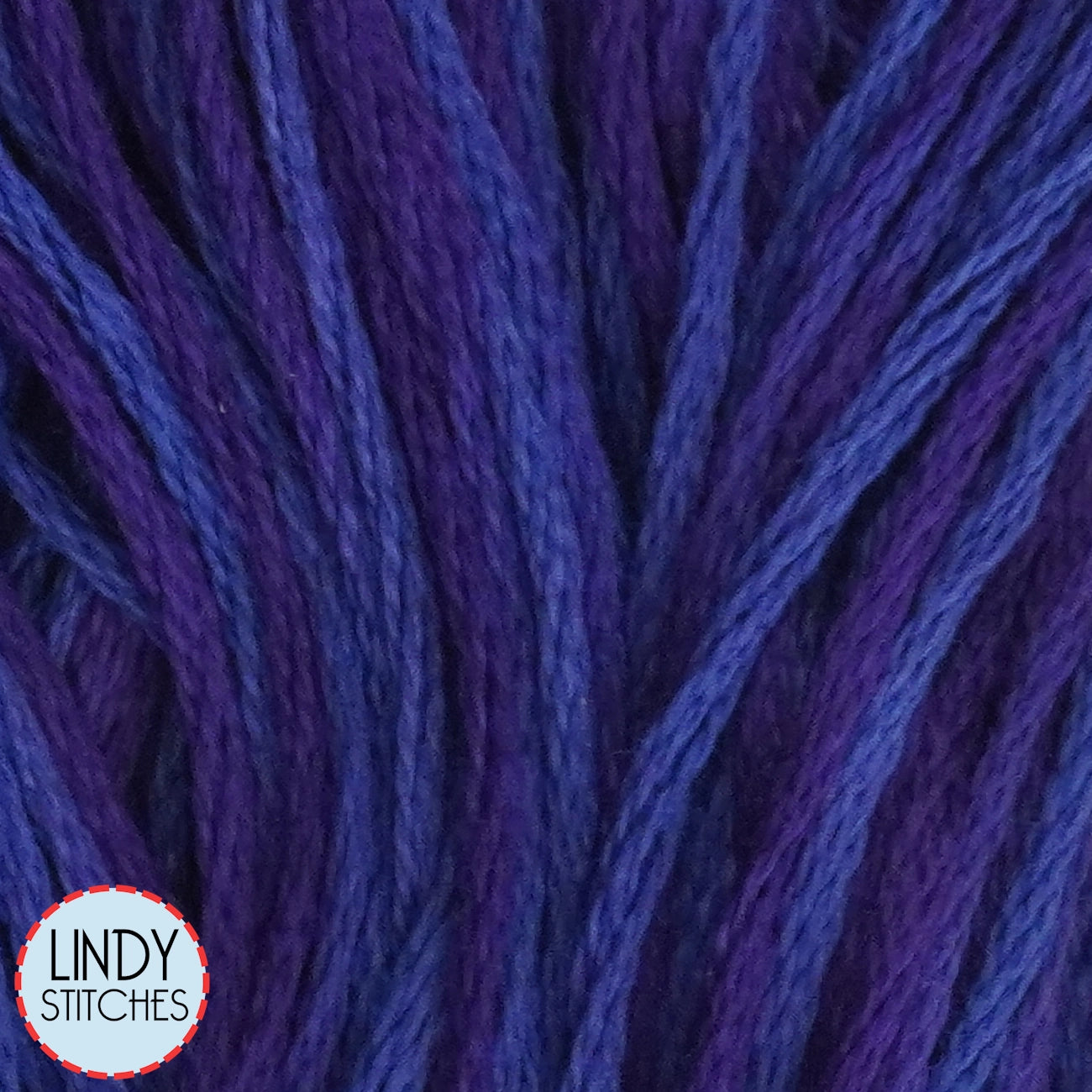 Purple Rain Weeks Dye Works Floss Hand Dyed Cotton Skein 2338