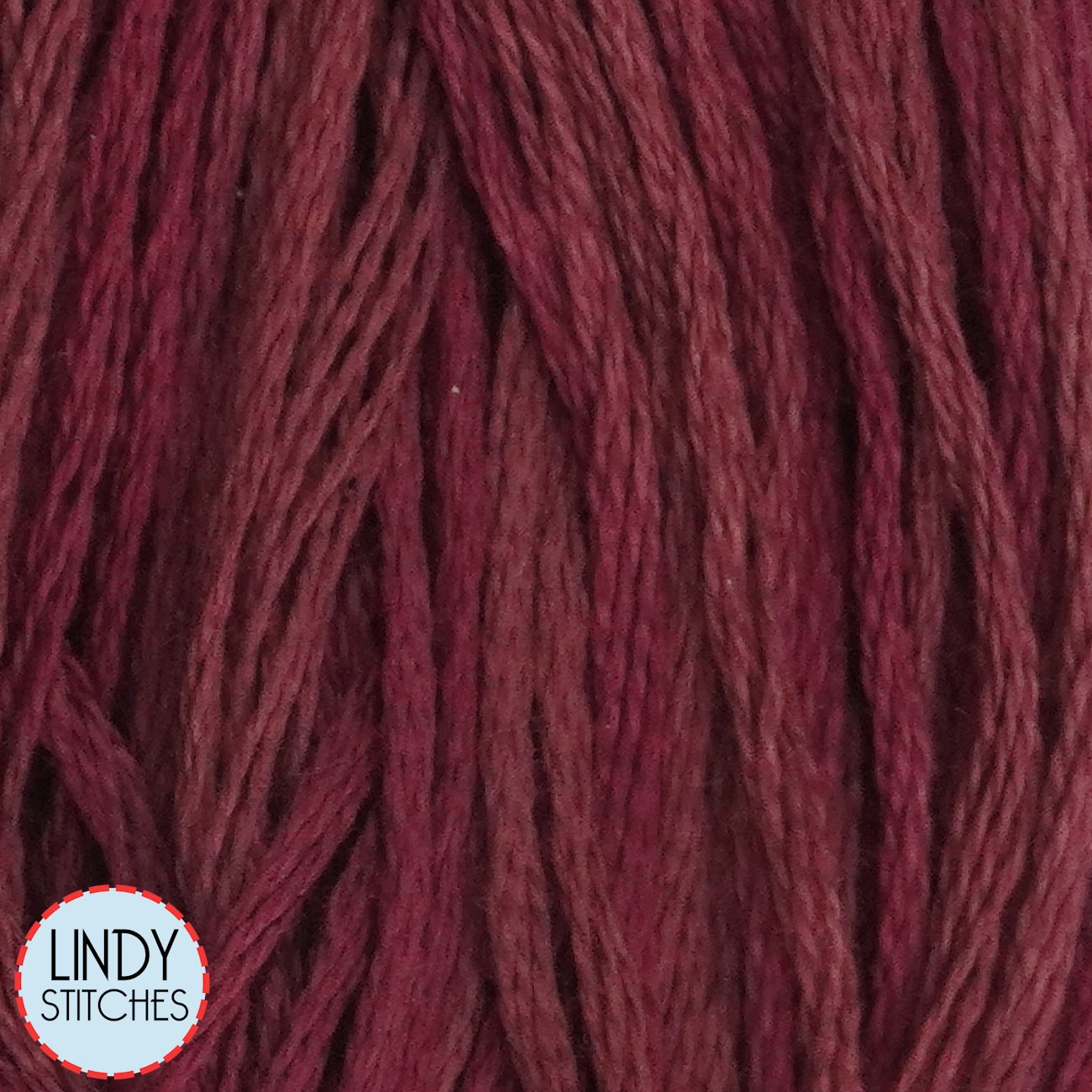 Raspberry Weeks Dye Works Floss Hand Dyed Cotton Skein 1336