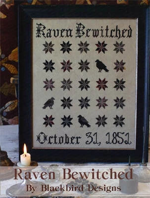 Raven Bewitched Cross Stitch Pattern by Blackbird Designs Physical Copy