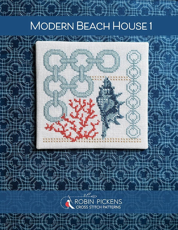 Modern Beach House 1 Cross Stitch Pattern by Robin Pickens