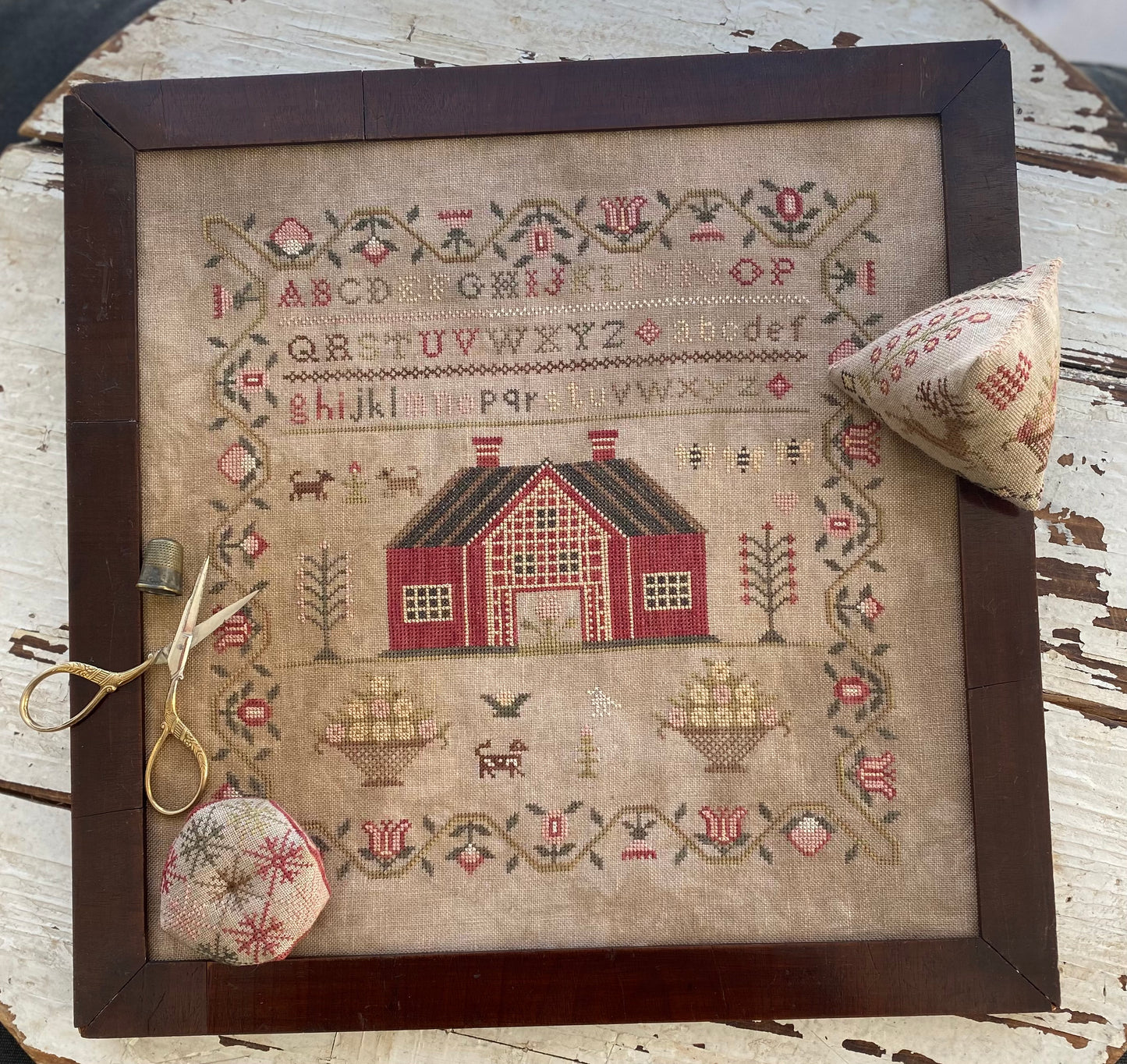 NO LONGER AVAILABLE Rose Hill Farm Sampler & Smalls Stacy Nash Cross Stitch Pattern