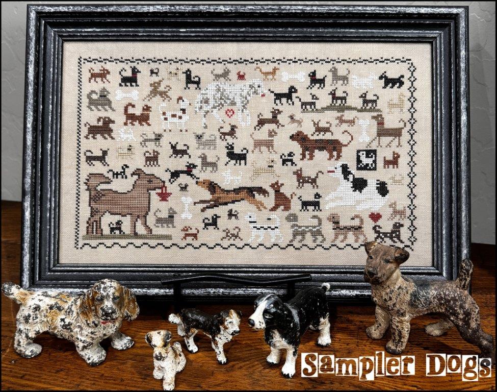 Sampler Dogs by The Scarlett House Cross Stitch Pattern