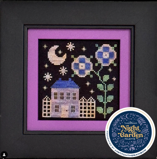 PREORDER They Bloom at Night Cross Stitch Pattern by Fox and Rabbit Nashville Market Night Garden