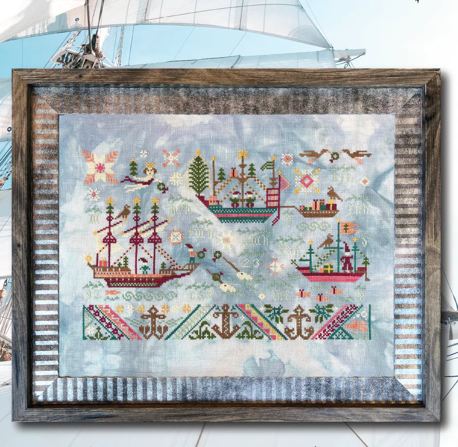 Seas and Greetings Cross Stitch Pattern by Ink Circles