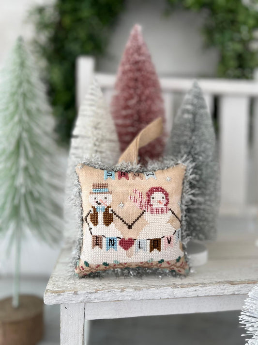 PREORDER Snow in Love Cross Stitch Pattern by Annie Beez Folk Art