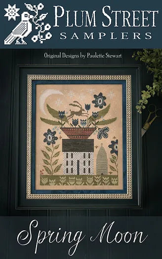 Spring Moon Plum Street Samplers Cross Stitch Pattern