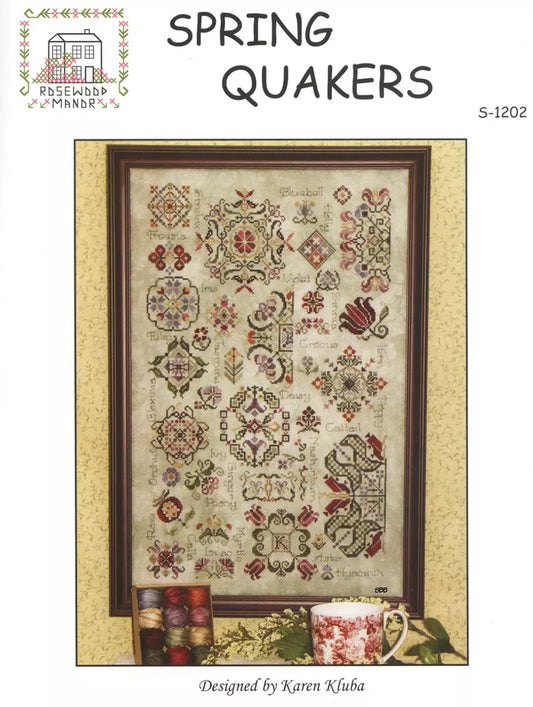 Spring Quakers Cross Stitch Pattern by Rosewood Manor