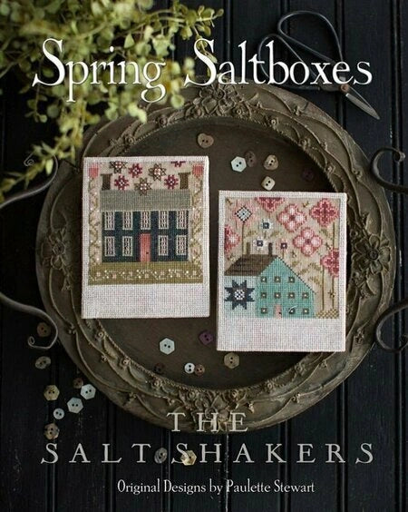 Spring Saltboxes Plum Street Samplers Cross Stitch Pattern – Lindy Stitches