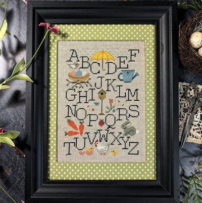 PREORDER Spring Sampler cross stitch pattern by Puntini Puntini Nashville Market