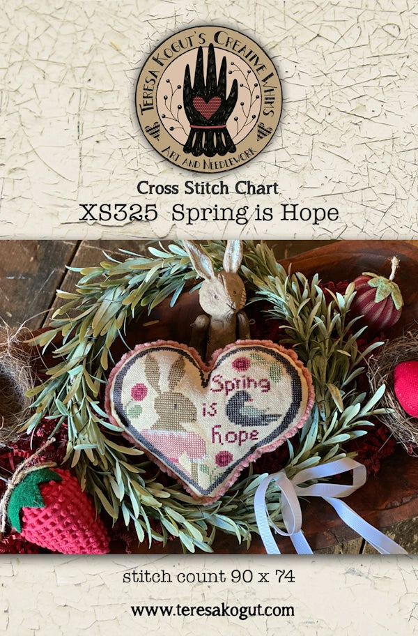 Spring is Hope by Teresa Kogut Cross Stitch Pattern Physical Copy