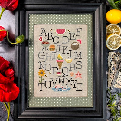 PREORDER Summer Sampler cross stitch pattern by Puntini Puntini Nashville Market