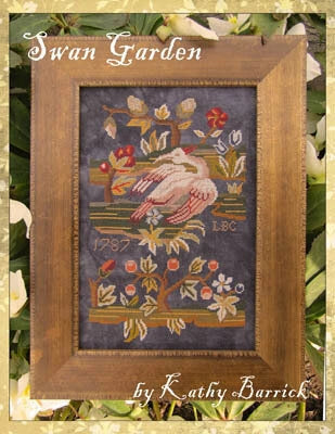 Swan Garden Complete Kathy Barrick Cross Stitch Pattern