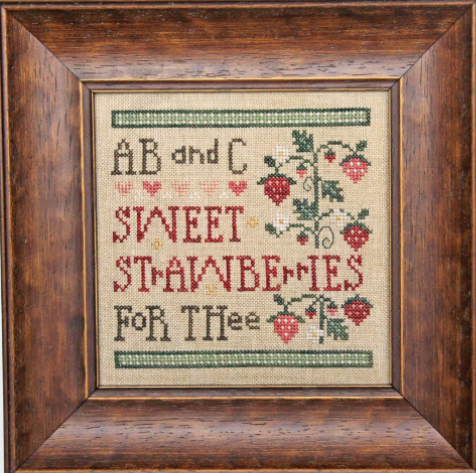 PREORDER Sweet Strawberries Cross Stitch Pattern by Heart in Hand Nashville Market