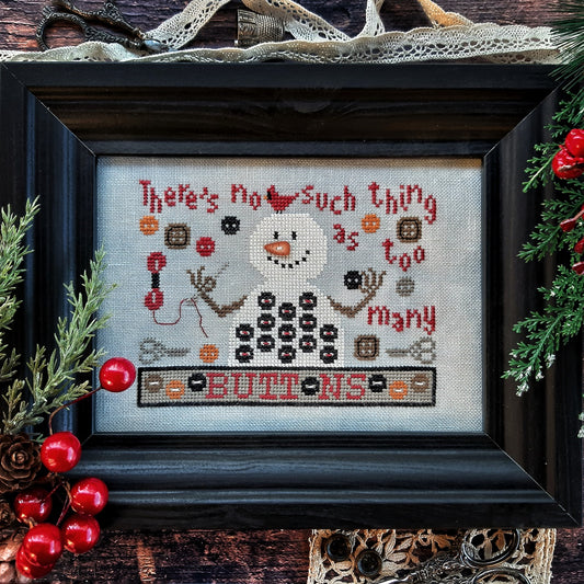 Too Many Buttons Cross Stitch Pattern by Puntini Puntini