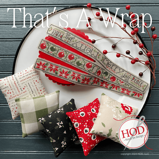 That's a Wrap Christmas Cross Stitch Pattern by Hands on Design