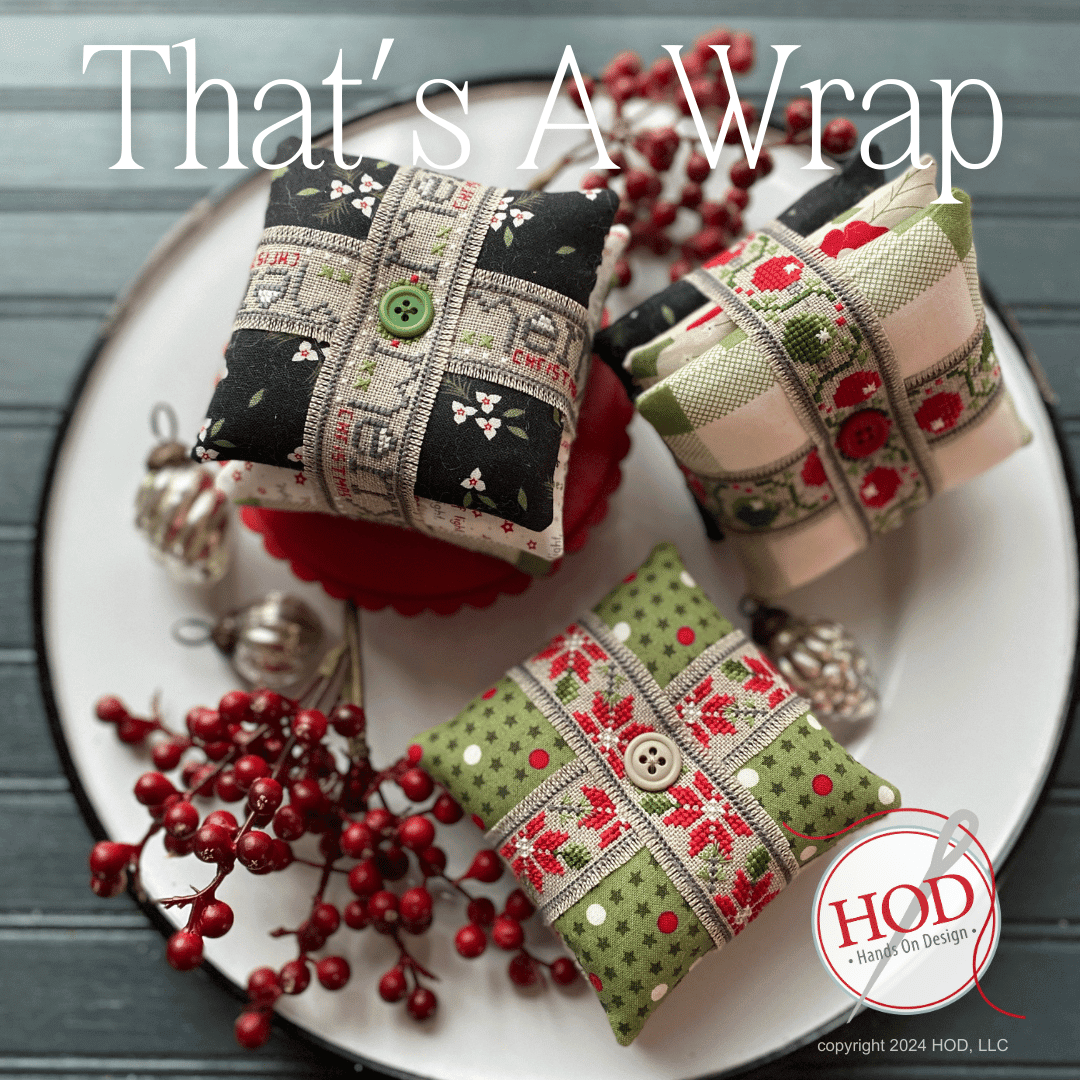 That's a Wrap Christmas Cross Stitch Pattern by Hands on Design