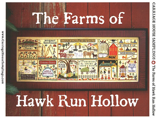 The Farms of Hawk Run Hollow Carriage House Samplings Cross Stitch Pattern