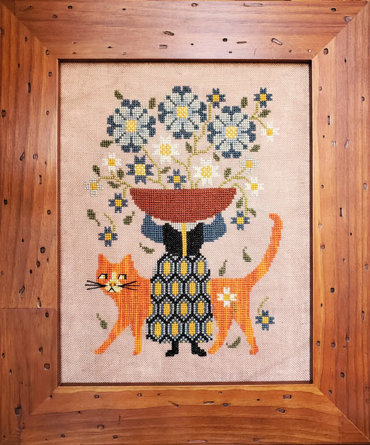 PREORDER The Florist Cross Stitch Pattern by the Artsy Housewife Nashville Market